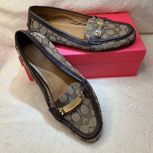Coach Brown and Tan Loafers